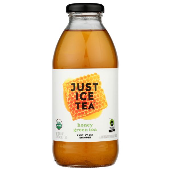 EAT THE CHANGE: Just Ice Tea Honey Green Tea, 16 fo