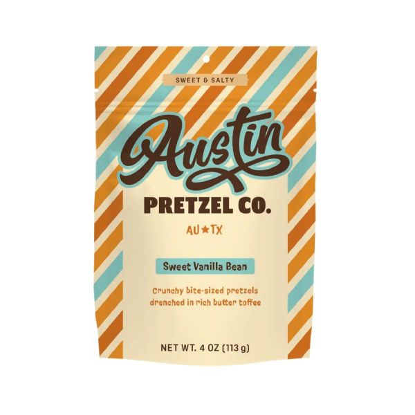 AUSTIN PRETZEL CO: Sweet Vanilla Bean Pretzels, 4 oz