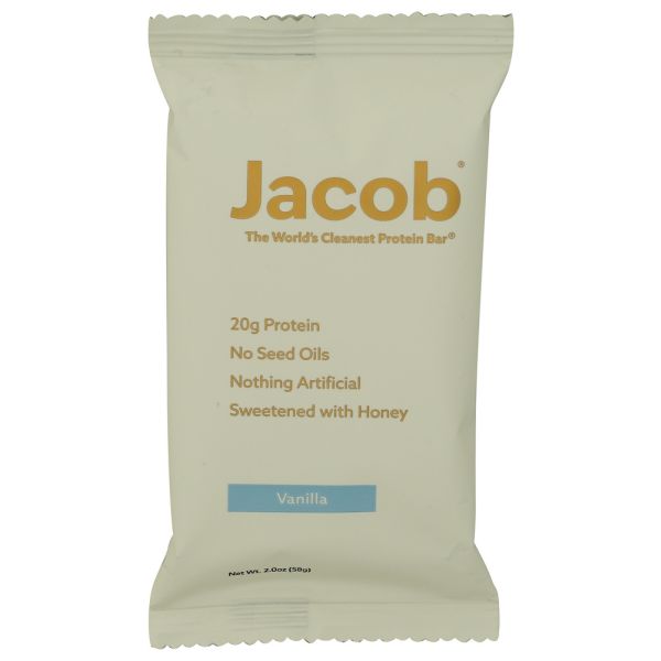 JACOB: Vanilla Protein Bar, 2 oz