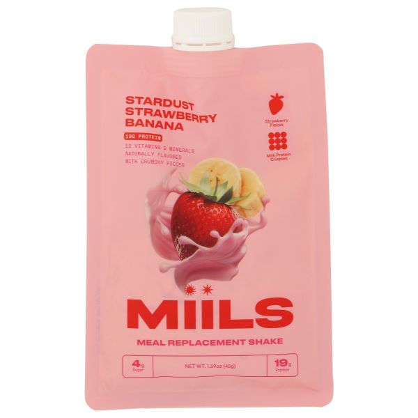 MIILS: Meal Replacement Shake Stardust Strawberry Banana, 1.59 oz