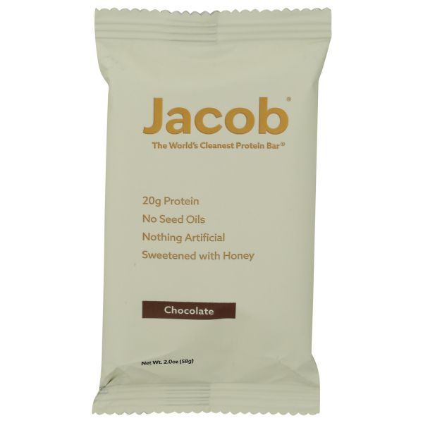 JACOB: Chocolate Protein Bar, 2 oz