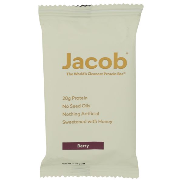 JACOB: Berry Protein Bar, 2.1 oz