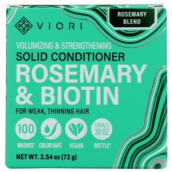 VIORI: Rosemary Biotin Conditioning Bar, 2.54 oz