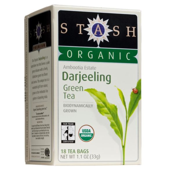 STASH TEA: Organic Darjeeling Green Tea, 18 bg