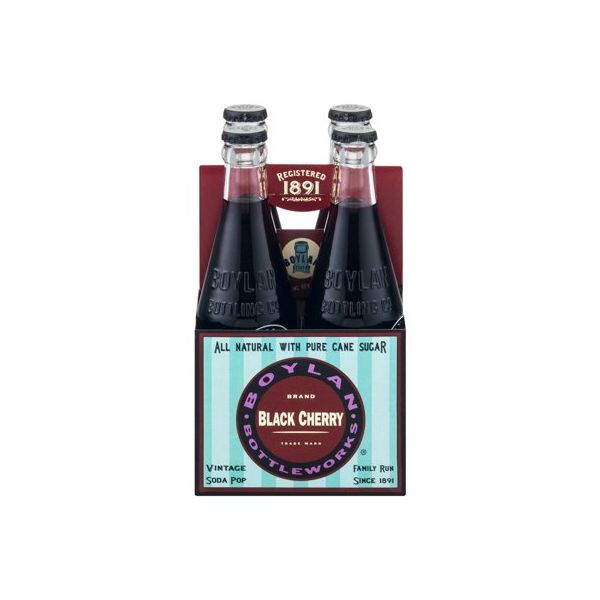 BOYLAN: Black Cherry Soda 4 Pack, 46.4