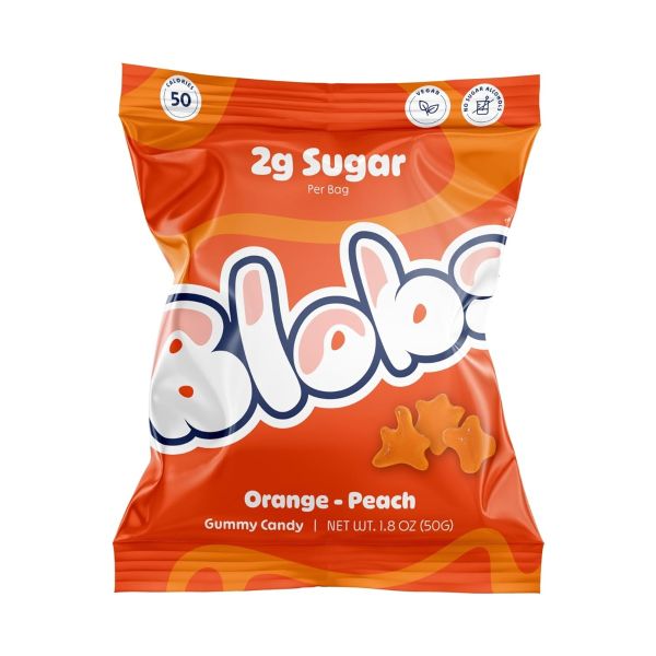 BLOBS: Candy Orange Peach Gummy, 1.8 oz
