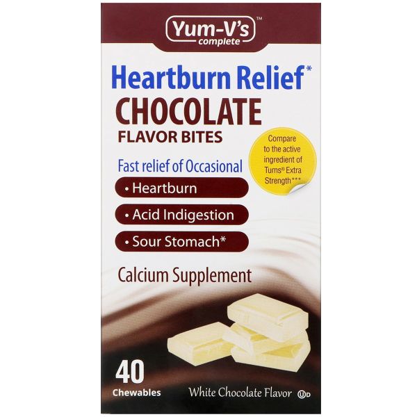 YUM VS: Heartburn Relief, 40 ea