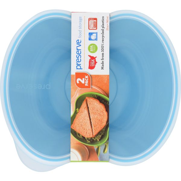 PRESERVE: Food Storage Sandwich 2pk Aquamarine, 1 ea