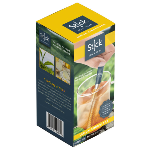 STICK BEVERAGES: Tea Lemon Ginger, 16 pc