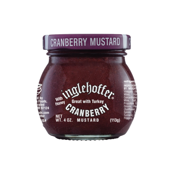 INGLEHOFFER: Mustard Cranberry, 4 oz