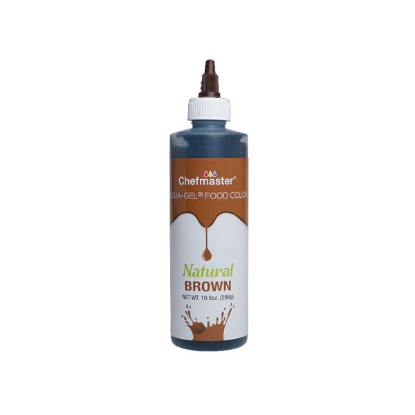 CHEFMASTER: Natural Brown Liqua Gel Food Color, 10.5 oz