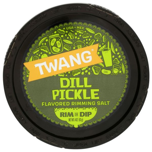 TWANG: Dill Pickle Flavored Rimming Salt, 4 oz