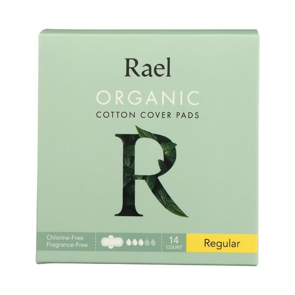 RAEL: Pads Cover Regular Organic, 14 ea