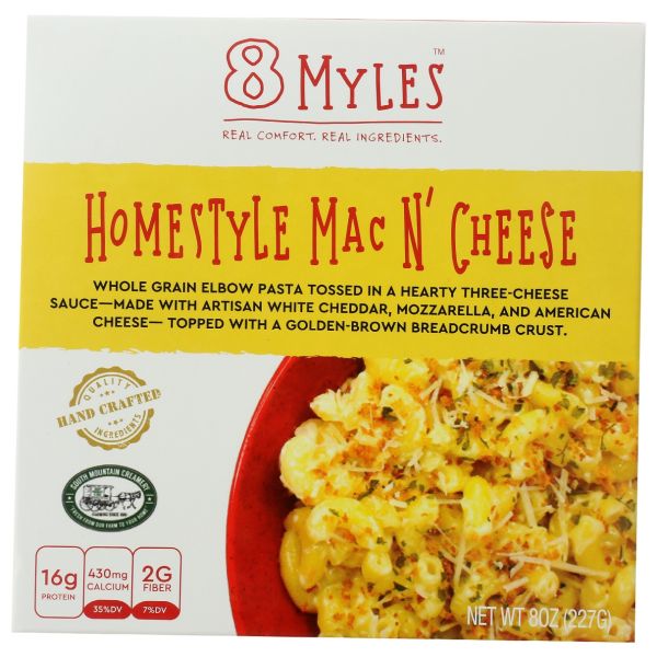 8 MYLES: Entree Mac N Cheese Home, 8 oz