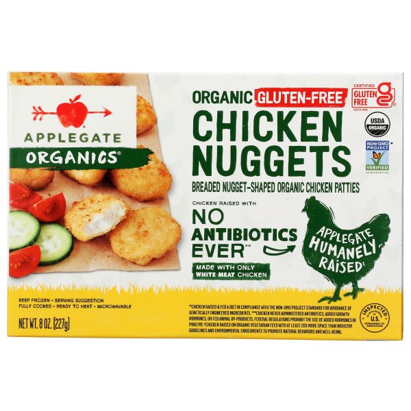 APPLEGATE: Chicken Nuggets Gluten Free Organic, 8 oz