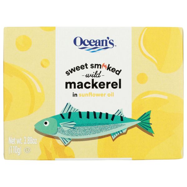 OCEAN'S: Mackerel Hot Smoked Sweet, 3.88 oz