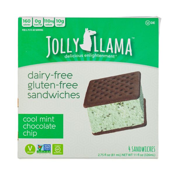 JOLLY LLAMA: Sandwich Mint Non Dairy, 11 fo