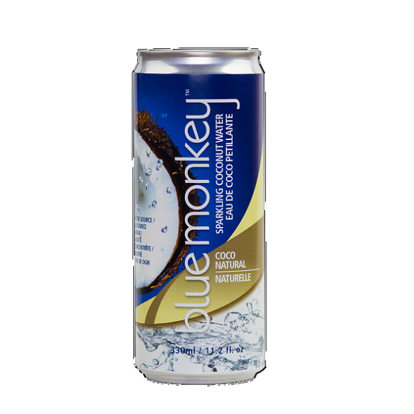 BLUE MONKEY: Sparkling Coconut Water Coco Natural, 11.2 fl oz