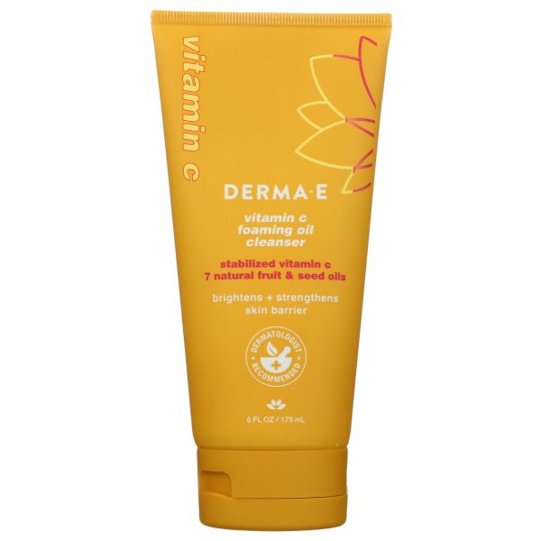 DERMA E: Vitamin C Foaming Oil Cleanser, 6 fo