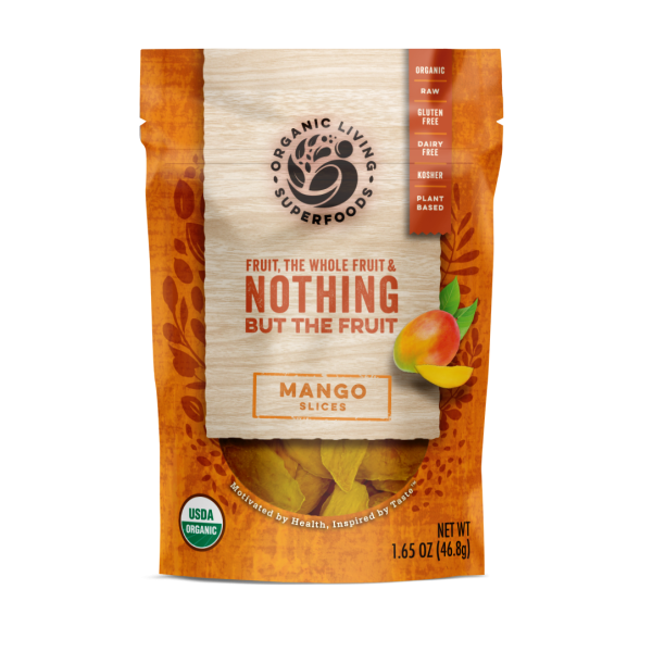 ORGANIC LIVING SUPERFOODS: Mango Dried Slices, 1.65 oz