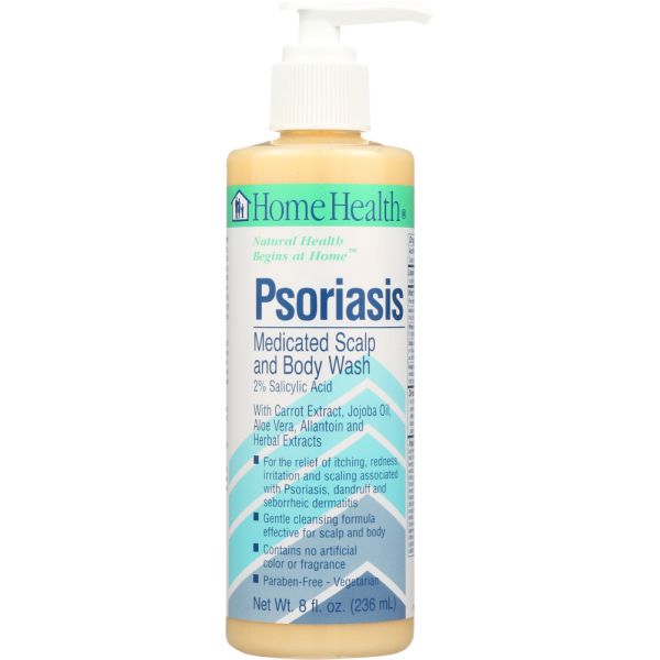 HOME HEALTH: Psoriasis Medicated Scalp and Body Wash, 8 Oz