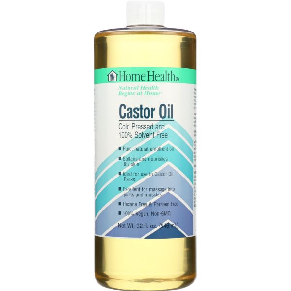 HOME HEALTH: Castor Oil Cold Pressed and Cold Processed, 32 Oz