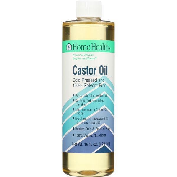 HOME HEALTH: Castor Oil Cold Pressed and Cold Processed, 16 Oz