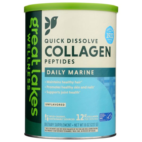 GREAT LAKES WELLNESS: Collagen Daily Marine, 8 oz