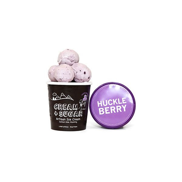CREAM AND SUGAR: Ice Cream Huckleberry, 16 oz