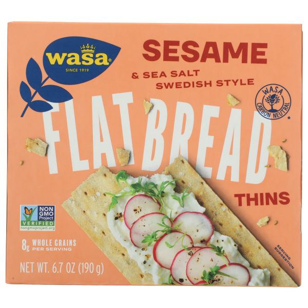 WASA: Thins Sesame Flatbreads, 6.7 oz