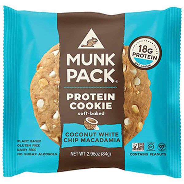 MUNK PACK: Cookie Protein Coconut White Chocolate, 2.96 oz