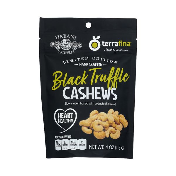 URBANI TRUFFLES: Cashews Black Truffle, 4 OZ