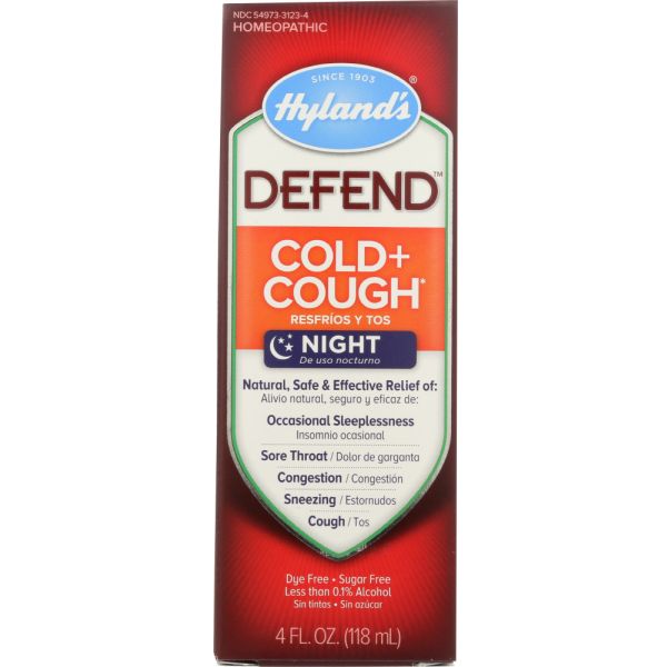 HYLAND: Defend Cold & Cough Night, 4 oz