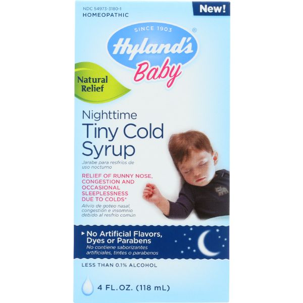 Hyland's Baby Nighttime Tiny Cold Syrup, 4 Oz