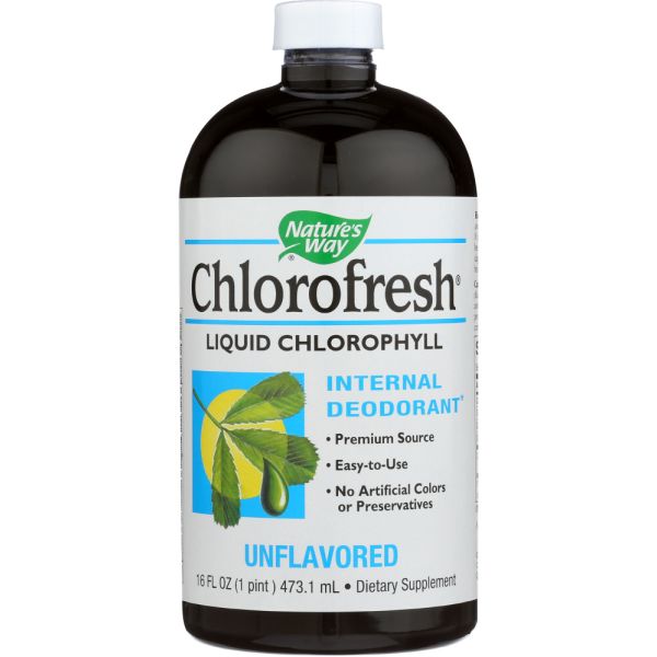 NATURE'S WAY: Chlorofresh Liquid Chlorophyll Unflavored, 16 oz