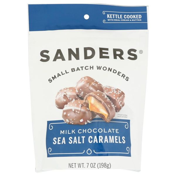 SANDERS: Milk Chocolate Sea Salt Caramels, 7 oz