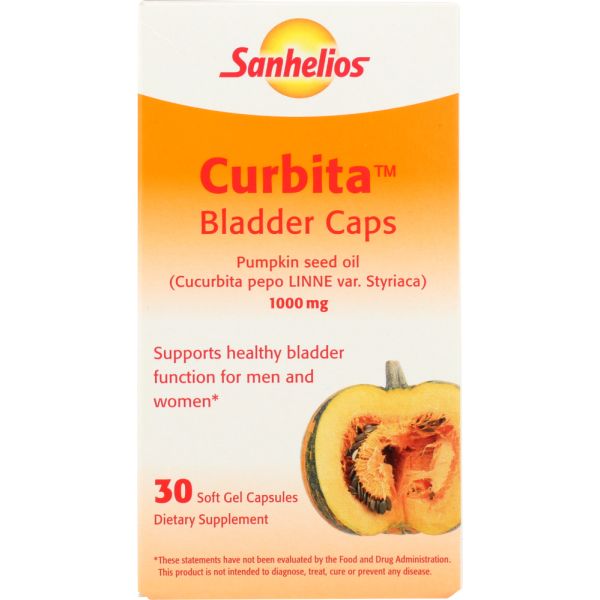 SANHELIOS: Curbita Bladder Caps 1000 mg, 30 Softgel Capsules
