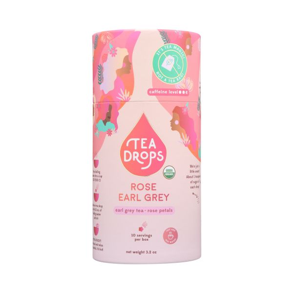 TEA DROPS: Tea Drops Rose Earl Grey, 3.2 OZ