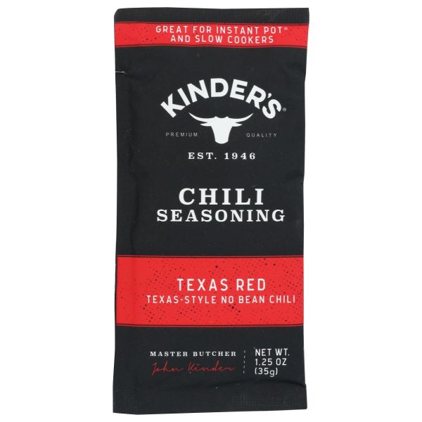 KINDERS: Seasoning Texas Red Chili, 1.25 OZ