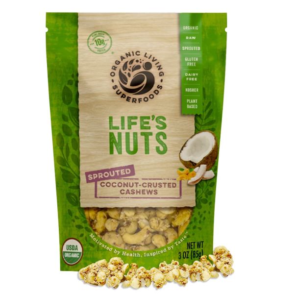 ORGANIC LIVING SUPERFOODS: Nuts Sprouted Buffalo & Ranch, 3 oz