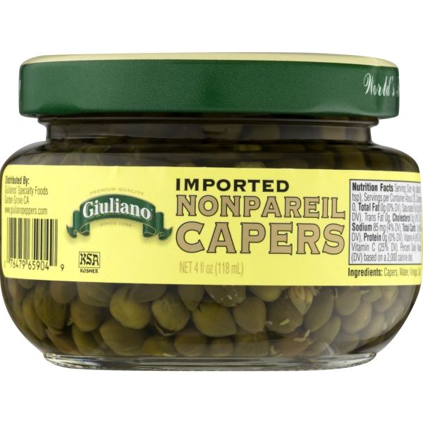 GIULIANO: Imported Nonpareil Capers, 4 oz