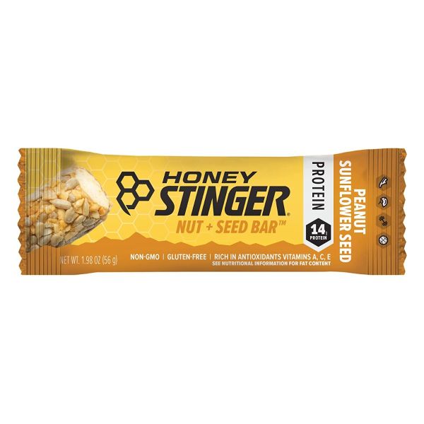 HONEY STINGER: Peanut Sunflower Seed Bar, 1.98 oz