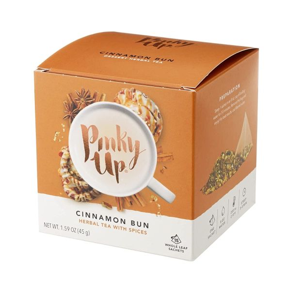 PINKY UP: Tea Sachet Cinnamon Bun, 1.59 oz
