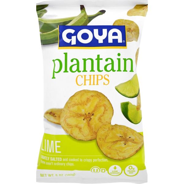 GOYA: Plantain Chips Lime, 5 oz