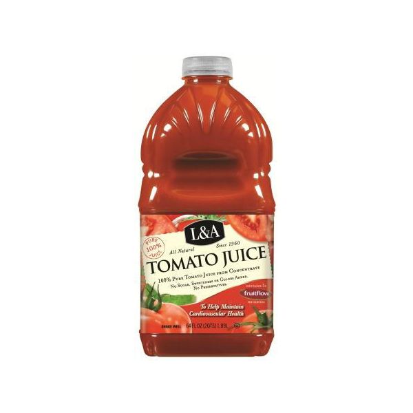 L & A JUICE: Tomato Juice Fruitflow, 64 fo