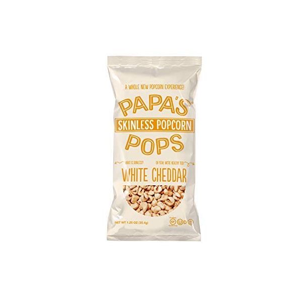 PAPAS POPS: Popcorn White Cheddar, 1.25 oz
