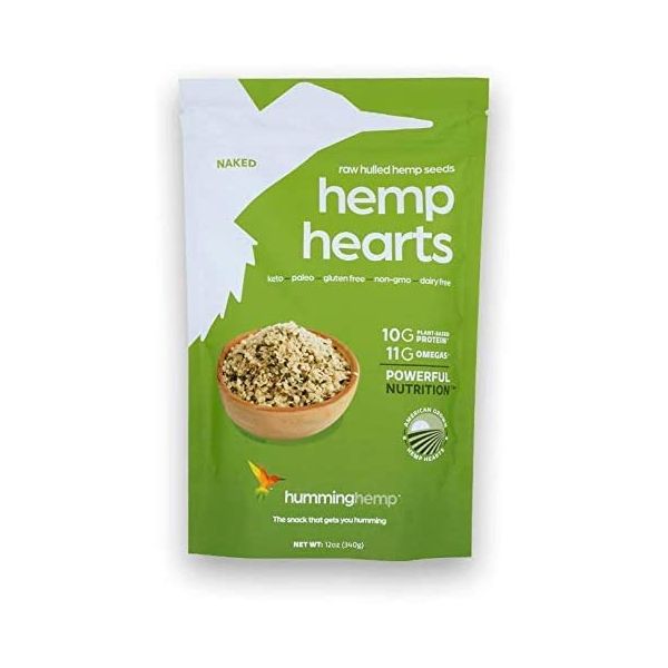 HUMMING HEMP: Seeds Hemp Hearts, 12 oz