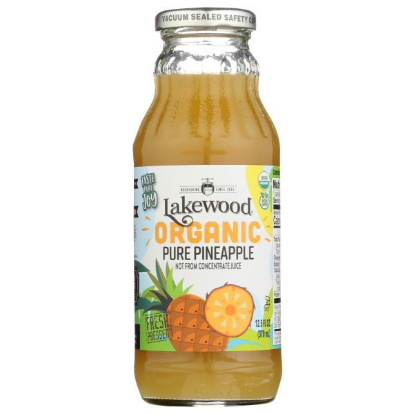 LAKEWOOD: Juice Pineapple Pure Fruit Organic, 12.5 fo