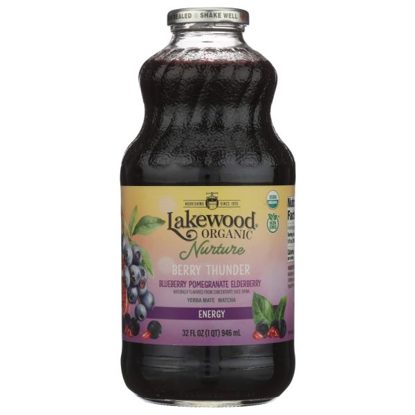 LAKEWOOD: Berry Thunder Organic Juice, 32 fo