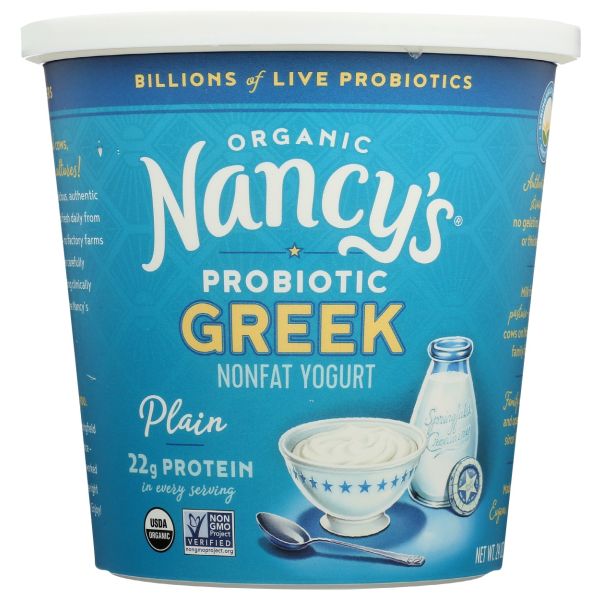 NANCYS: Probiotic Greek Nonfat Yogurt Plain, 24 oz